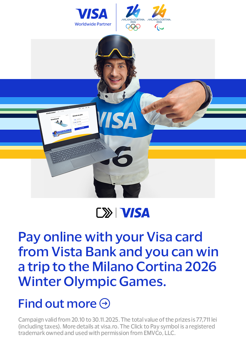 Banner campanie Visa Jocurile Olimpice