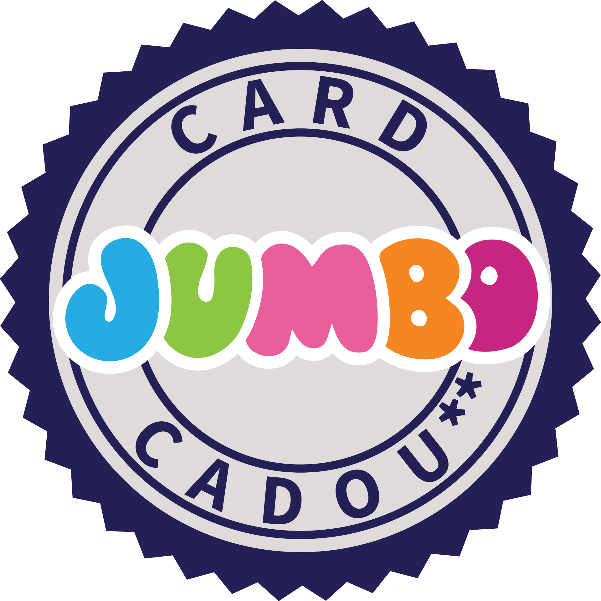 Text: Card jumbo cadou